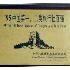 1995 Top Travel Agencies of Category A & B in China