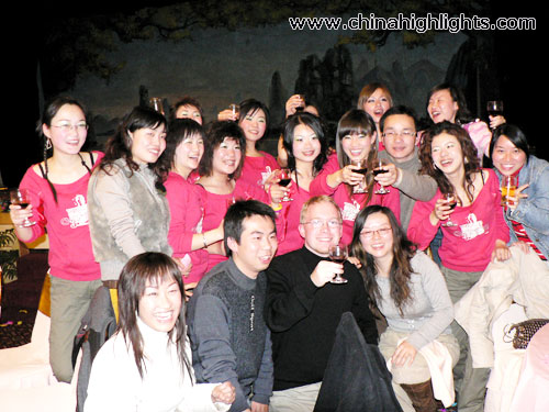 Staff before the Party