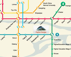 Map of Pazhou Complex Transportation