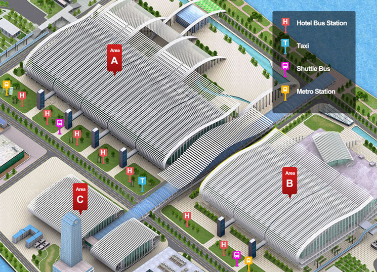 Pazhou Complex Transportation Map Pazhou Complex Transportation Map