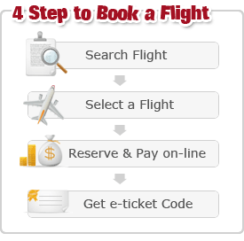 4 Steps to book a flight