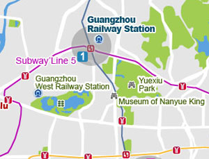 Guangzhou Railway Station map Guangzhou Railway Station map
