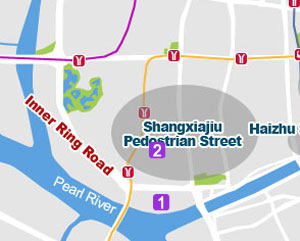 Shamian Island map Shamian Island map