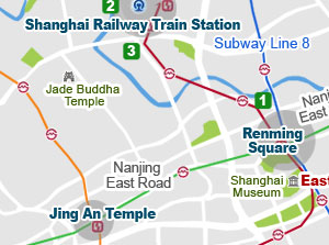Shanghai Eailway Station Map Shanghai Eailway Station Map