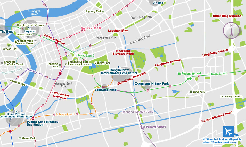 A Visual Guide to where to stay in Shanghai Pudong District