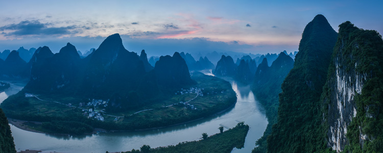 Xianggong Mountain and Li River