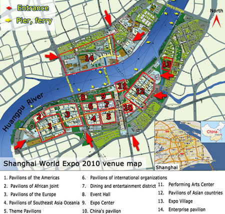 Shanghai Expo Map