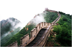 Badaling Great Wall after rain