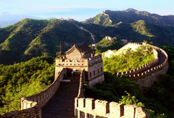The Great Wall at Mutianyu has been completely restored