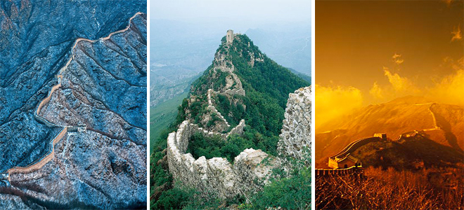 Scenery of the Great Wall from Space
