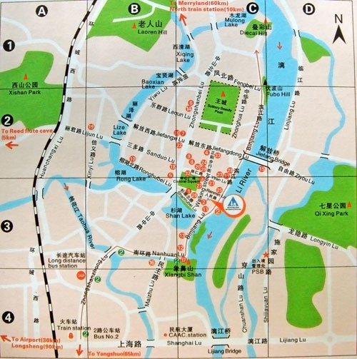 Guilin City Map Guilin City Map
