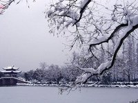 Snow scenery in Hangzhou in December