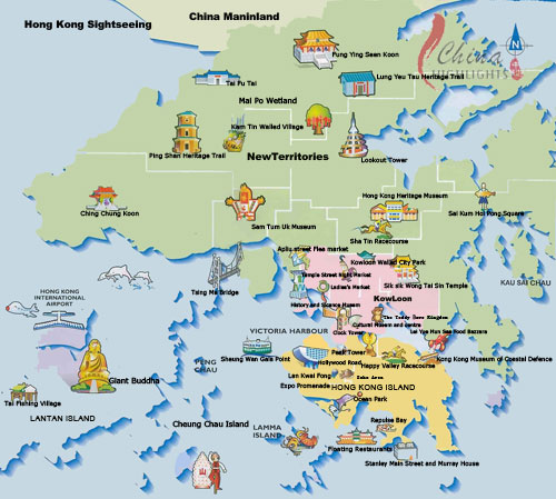 Map Hong Kong