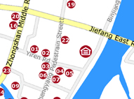 Map of Guilin Eva Inn