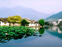 Hongcun village at the foot of the Yellow Mountains