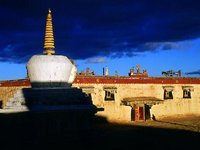 Beautiful Scenery of Tibetan Trugo Monastery