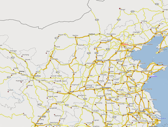 China Detail Map With Highway China Detail Map With Highway