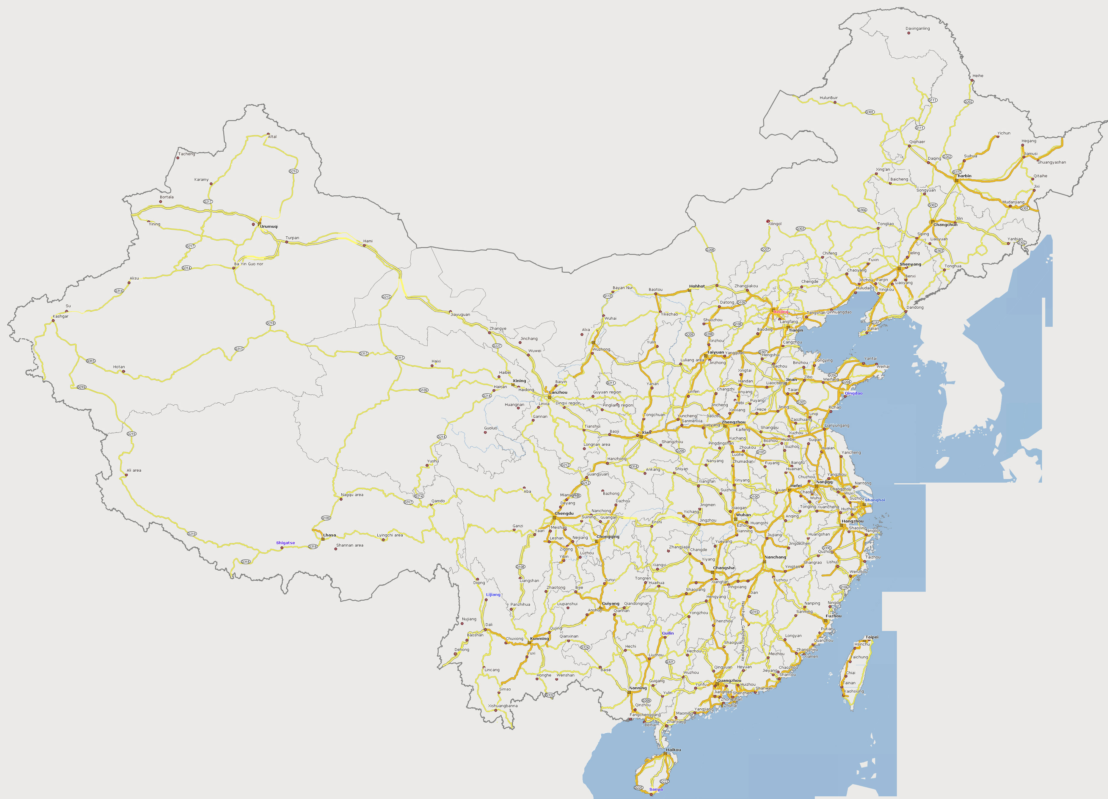 map of china
