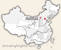 Hohhot map:Hohhot'slocation in China