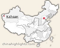 Map of Kashgar's location in China Map of Kashagar's location in China