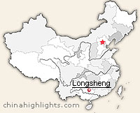 Map of Longsheng's location in China