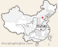 Map of wuhan's location in China Map of wuhan's location in China