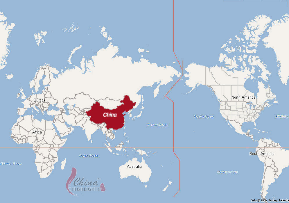 World Map Of China