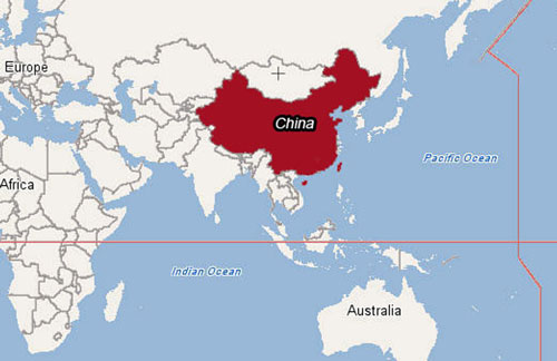 World Map Of China