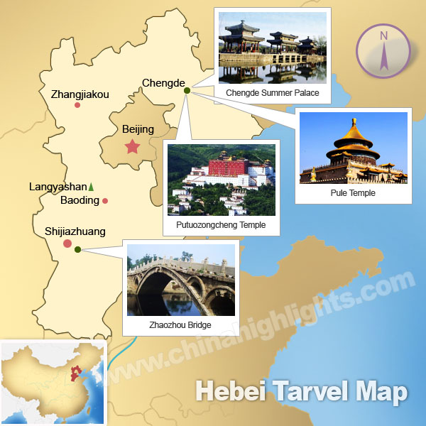 Hebei Attractions Map