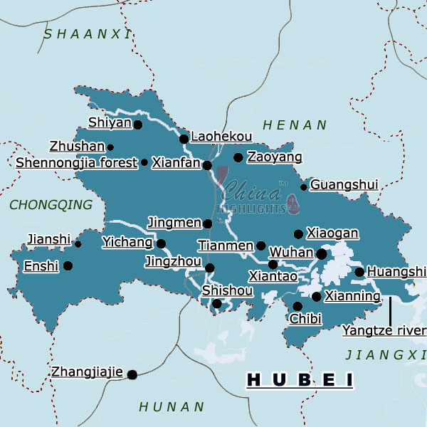 Hubei Map
