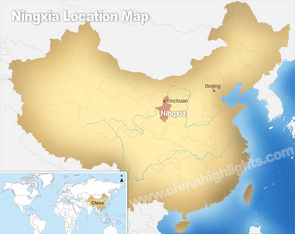Ningxia Location Map