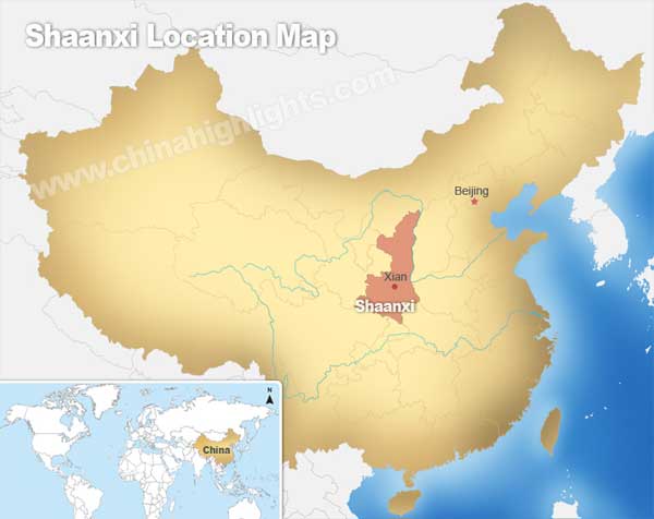 Shaanxi Location Map