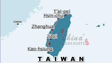 Map of Taiwan