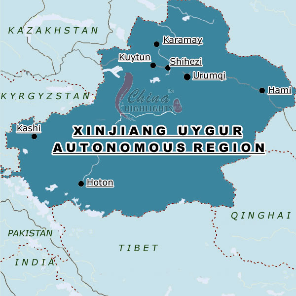 Map of Xinjiang