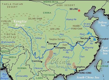 Map Yangtze River