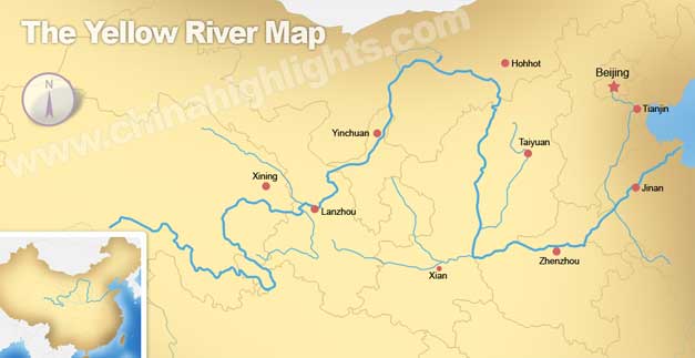 The Yellow River Map, Map of the Yellow River