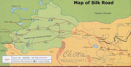 Silk Road Tourist Map Silk Road Tourist Map