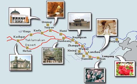 Silk Road Attractions Map