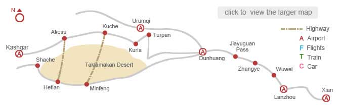 Silk Road Travel Map