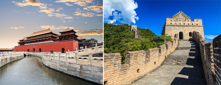Forbidden City and Great Wall of Mutianyu