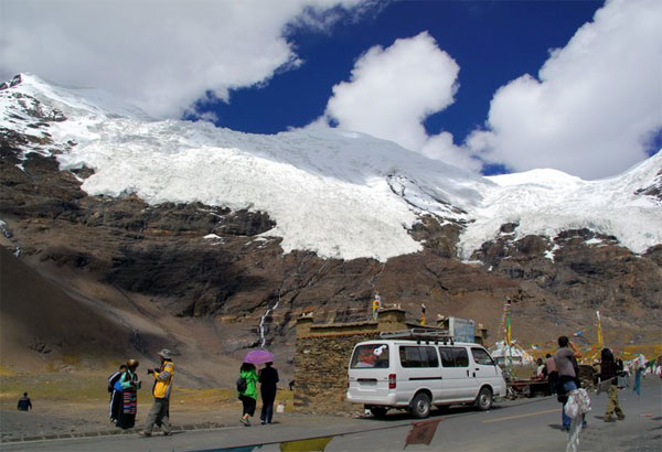 At the bottom of the Khorala Glacier 