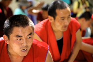 Monk debate at Sera Monastery