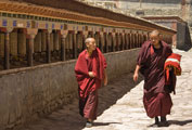 Monks at Sakya Monastery