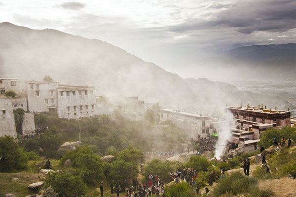 The valley in smoke