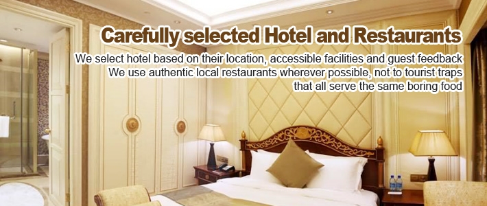 4. Carefully selected Hotel and Restaurants Carefully selected Hotel and Restaurants