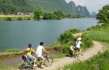 Biking in Yangshuo countryside