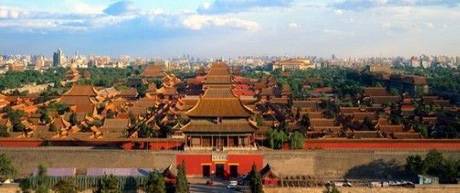 the panoramic view of the Forbidden City