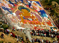 Shoton Festival in Tibet