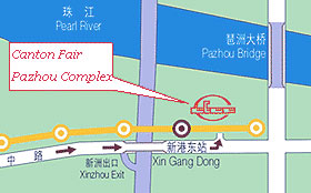 Map of Pazhou Complex in Guangzhou Map of Pazhou Complex in Guangzhou