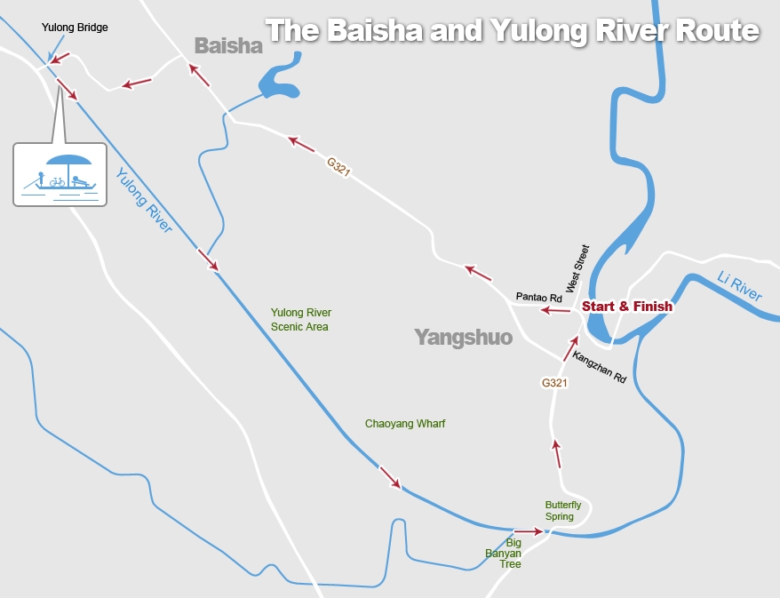 The Baisha and Yulong River Cycling Route